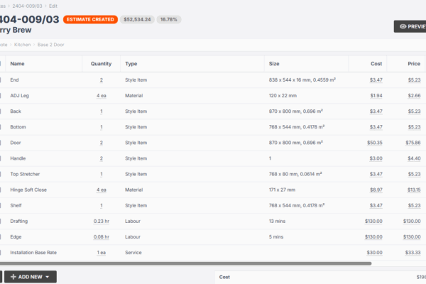 Editable products in quote